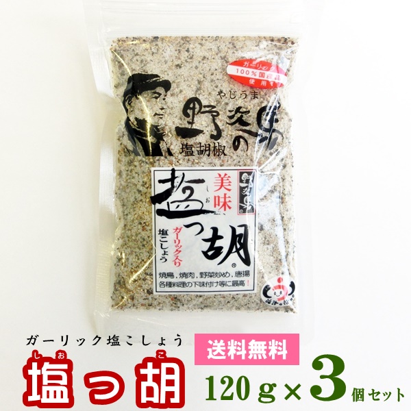 楽天市場 メール便送料無料 塩っ胡 しおっこ 袋入り 1g 1 塩工房 野次馬 調味料 塩こしょう ガーリック塩胡椒 にんにく 熊本四季農園楽天市場店