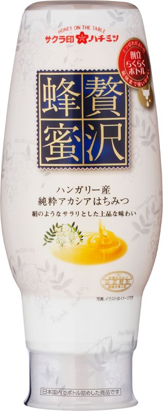 加藤美蜂園サクラ印ハチミツ 贅沢蜂蜜ハンガリー産アカシヤはちみつ290ｇ