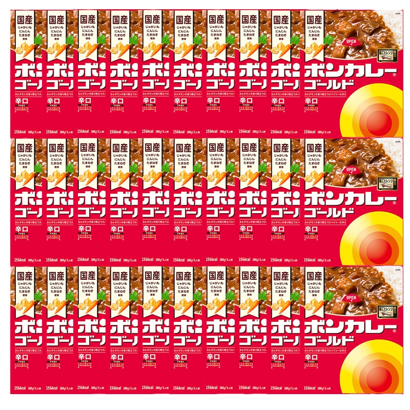 【大塚食品】 ボンカレー ゴールド ＜辛口＞ 180g×30個 まとめ買い 箱買い カレーセット