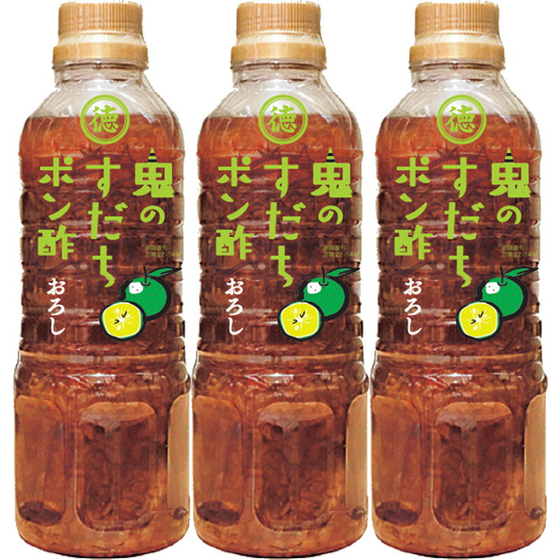 【徳島産業】 鬼のすだちポン酢 おろし 400ml×12本