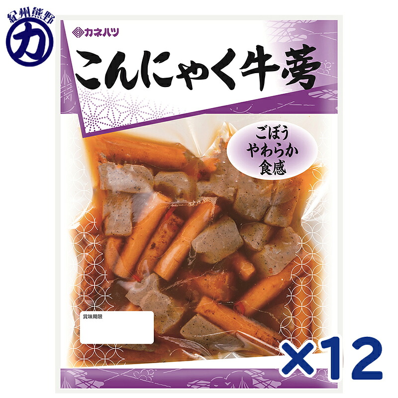 カネハツ こんにゃくごぼう 330g×12袋 ＜クール便も可＞