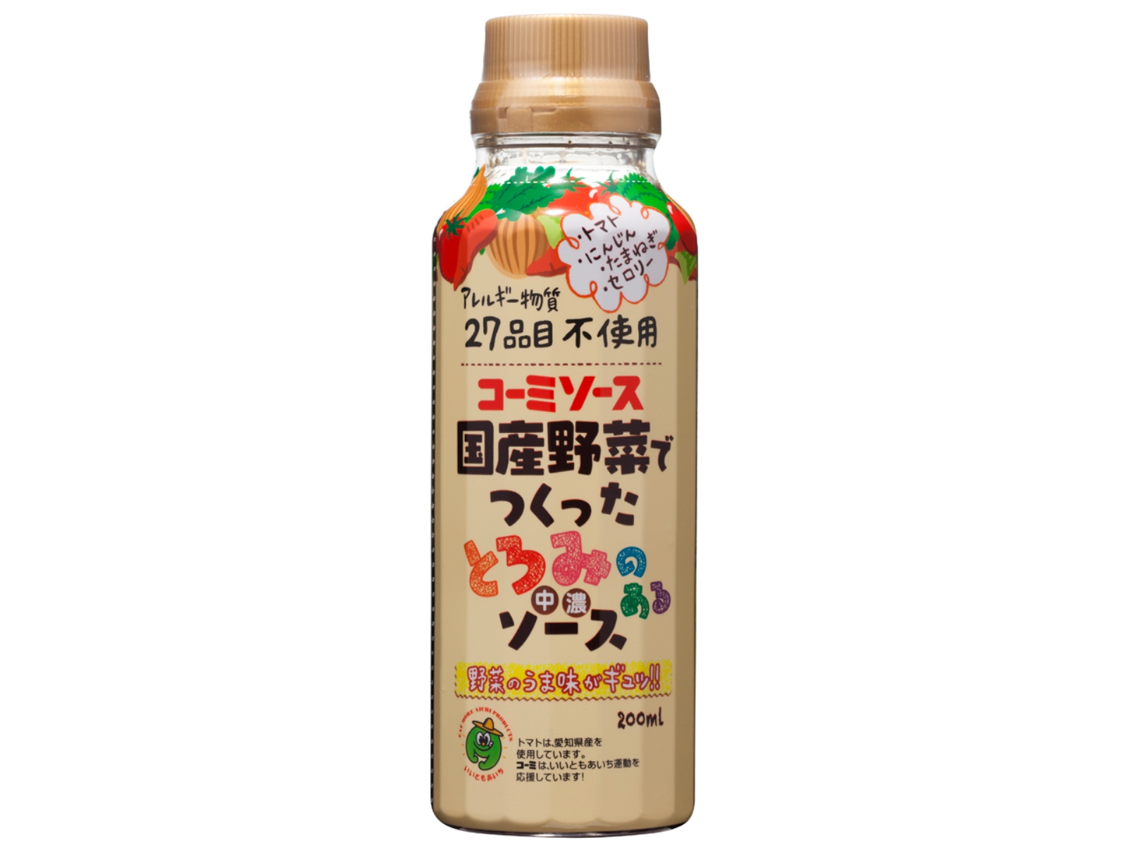 コーミ 国産野菜でつくったとろみあるソース 200ml×30本 | くまの中谷商店