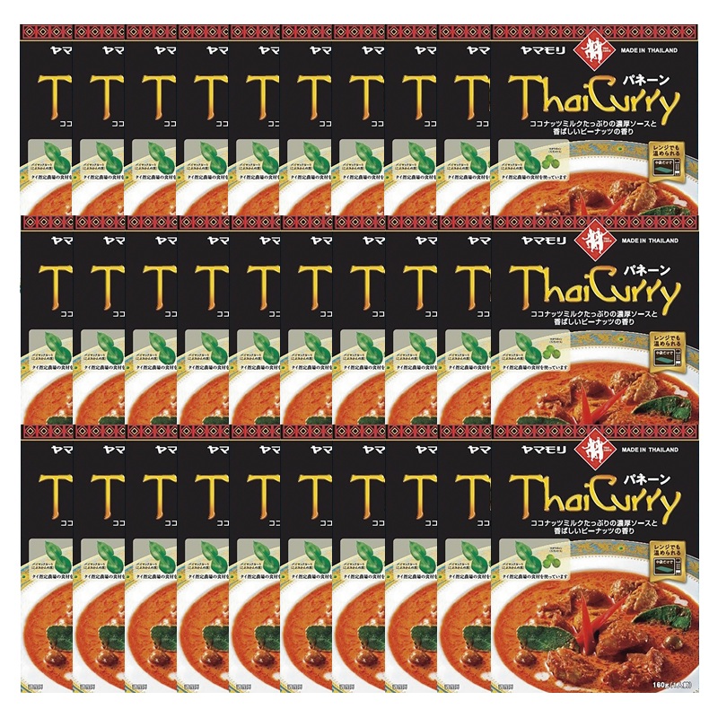 【ヤマモリ】Thai Curry タイカレー ＜パネーン＞ 1人前 160g&times;30個｜くまの中谷商店 8,802円