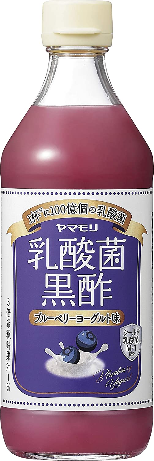 ヤマモリ 乳酸菌黒酢 ブルーベリーヨーグルト味 500ml×12本 6本×2 【最安値挑戦！】