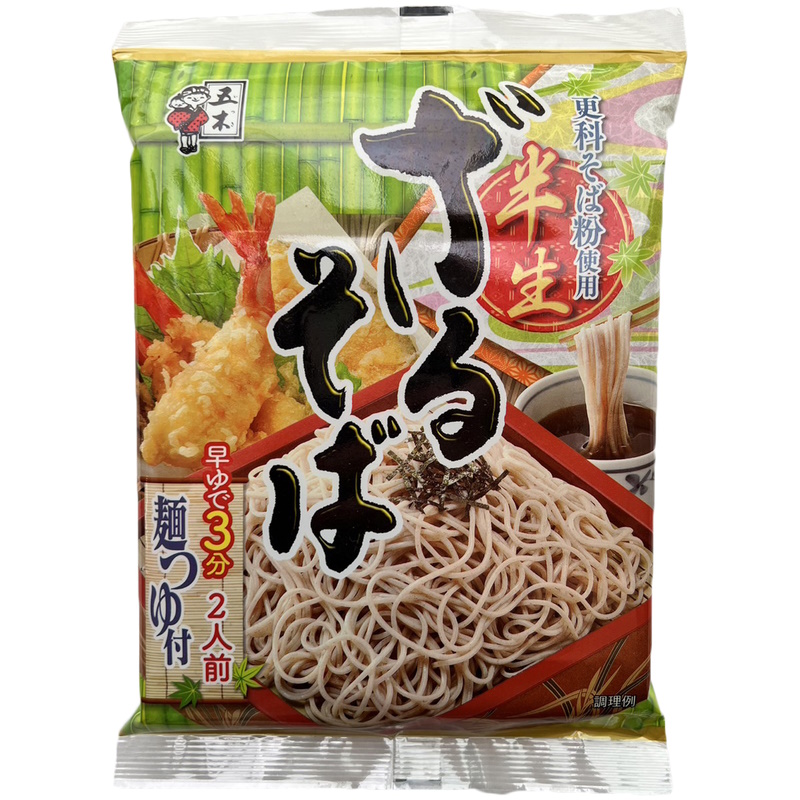 【楽天市場】五木食品 半生ざるそば 210g×1個(2人前・つゆ付