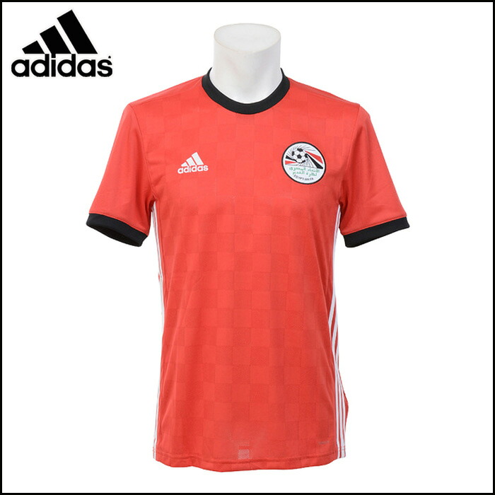 adidas/アディダス サッカー/フットサル レプリカユニフォーム [dro07 エジプト代表_ホーム_レプリカユニフォーム] 半袖_ホーム_エジプト代表/2018SS 【ネコポス対応】｜クマガヤスポーツ・クマスポ