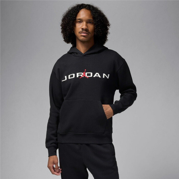 JORDAN/ジョーダン バスケットボール トップス [hq4643-010 ESSエアストレッチフリースL/Sフーディー] ジョーダン_JORDAN_パーカー_フーディ 【ネコポス不可】