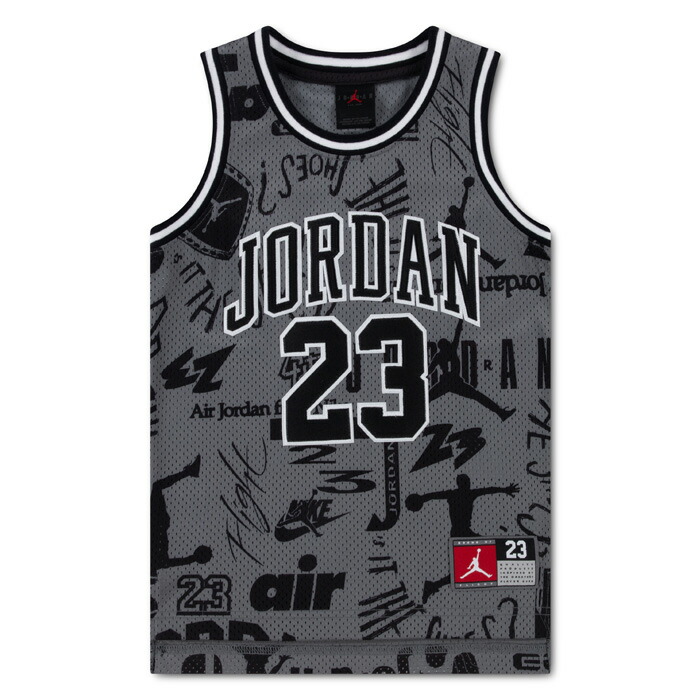 JORDAN/ジョーダン バスケットボール トップス [95c655-m19 JORDAN 23 AOP JERSEY] 子供サイズ_キッズ_ジュニア_ミニバス_BOYS_ジョーダン_タンクトップ 【ネコポス対応】