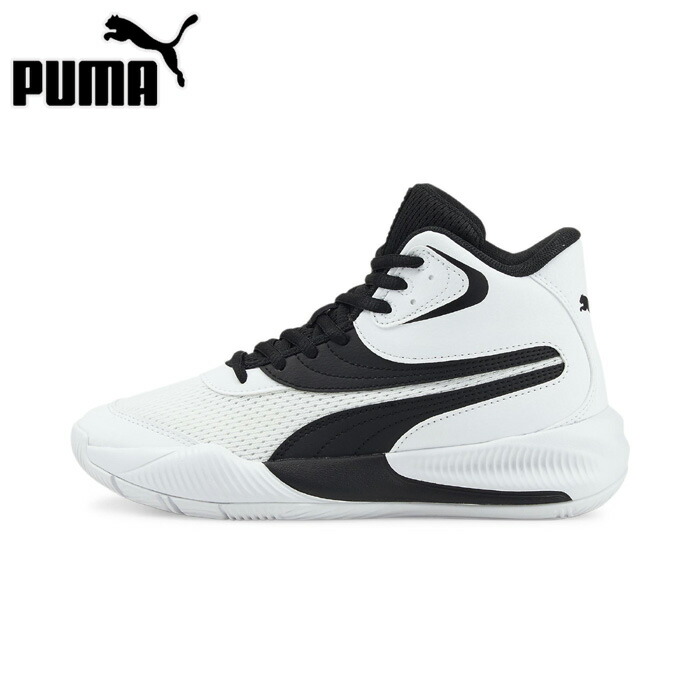 人気絶頂 puma プーマ バスケットボール バスケットボールシューズ 376884-07 トリプルミッドJR ネコポス不可能  whitesforracialequity.org