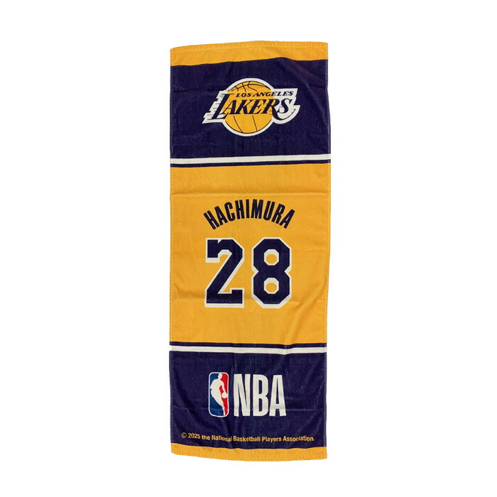 ロサンゼルス・レイカーズ ストライプタオル NBA 八村塁 ルカ レブロン