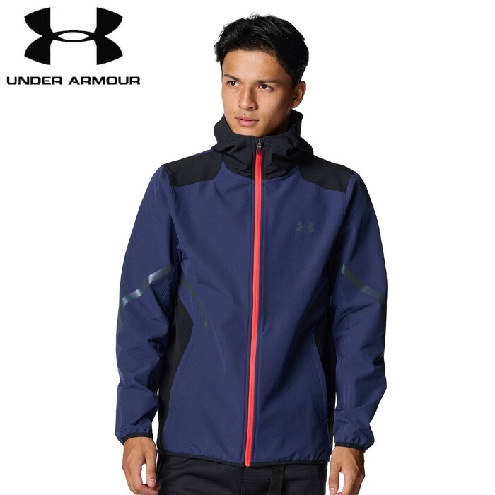 under_armour/アンダーアーマー トレーニング アウター [6007741-403 UAブラッシュドウーブン リフレクト ジャケット] ジャケット_アウター_防寒/2025FW【ネコポス不可】