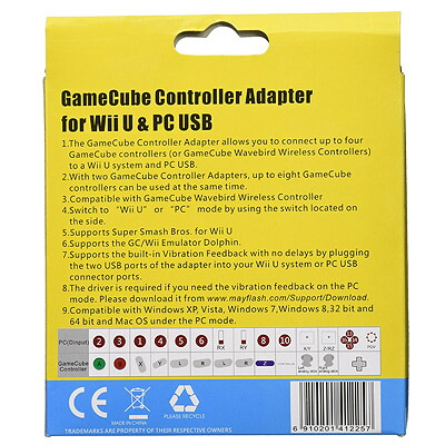 Mayflash Gamecube Wii U コントローラ縁蛇口 メイ閃光電球 貨物輸送無料 Wii U とpcで使えるマルチタップ最大限度4つのgamecubeコントローラをwii U仕組 Pc Usb 取り交すに接続手術可能 配信後来 沖縄 九州 北海道 離島のご請求はお受け取りでき早熟ん Daemlu Cl