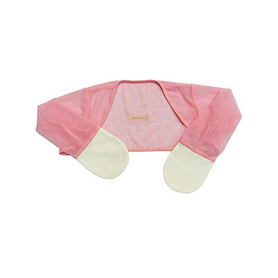 かきむしり 防止 ボレロ 手袋 付き 乳幼児 用 ピンク 目安：18か月 Edenswear 袖カバーベスト 子供 掻きむしり 予防 洗濯 ( 手洗い )可能 【定形外郵便のみ送料無料】 無意識でかきむしることを防ぐ 湿疹アトピー ひっかき傷 など 自傷 の防止 英語表記