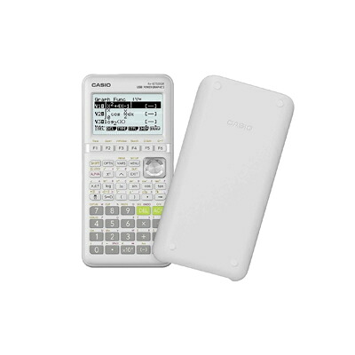 CASIO FX-9750GIII 白いこと (※インポート品の利得、蓄電池別売)カシオ FX-9750G GIII-WE バッテリ駆動動力 USB繋ぎ合わせる 計算器 グラフ記録計算器 大型見せびらかす【定形外置き手紙のみ貨物輸送無料】※蓄電池別売りGraphing Calculator並行輸入品