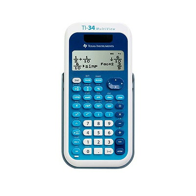 Texas Instruments TI-34 MultiView Scientific Calculator 青碧(米国海軍)【定形外雁の使いのみ貨物輸送無料】 並行輸入品ソーラー乾電池4行の科学の科目計値積もり計算器 分数数えること 数えること物の具 計算器※代引っ張ること・ニッセン後払いできません