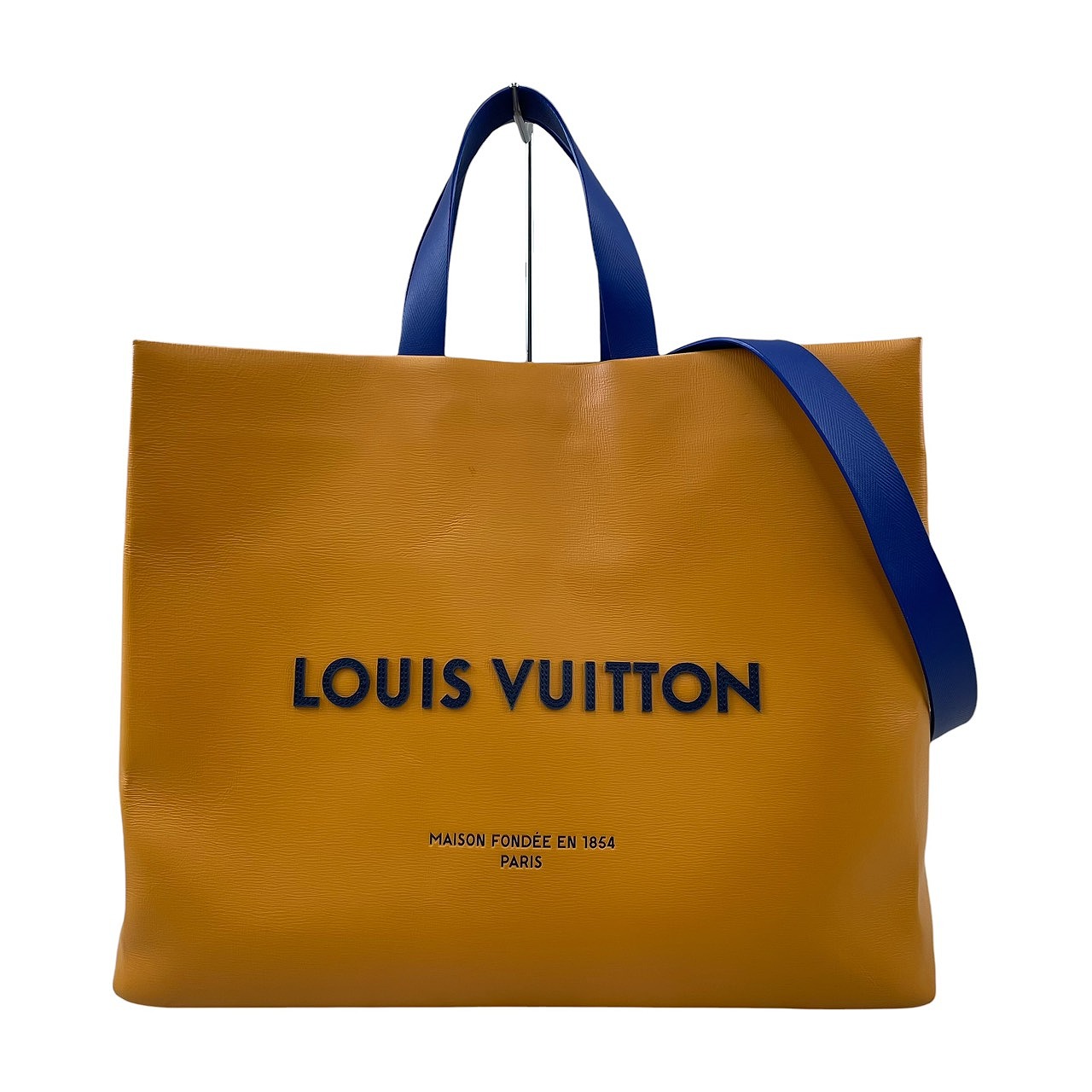 ルイヴィトン(LOUIS VUITTON) M24457 ショッパートートMM ハンドバッグ メンズ (カラー：サフランイエロー) 【Bランク】【中古】