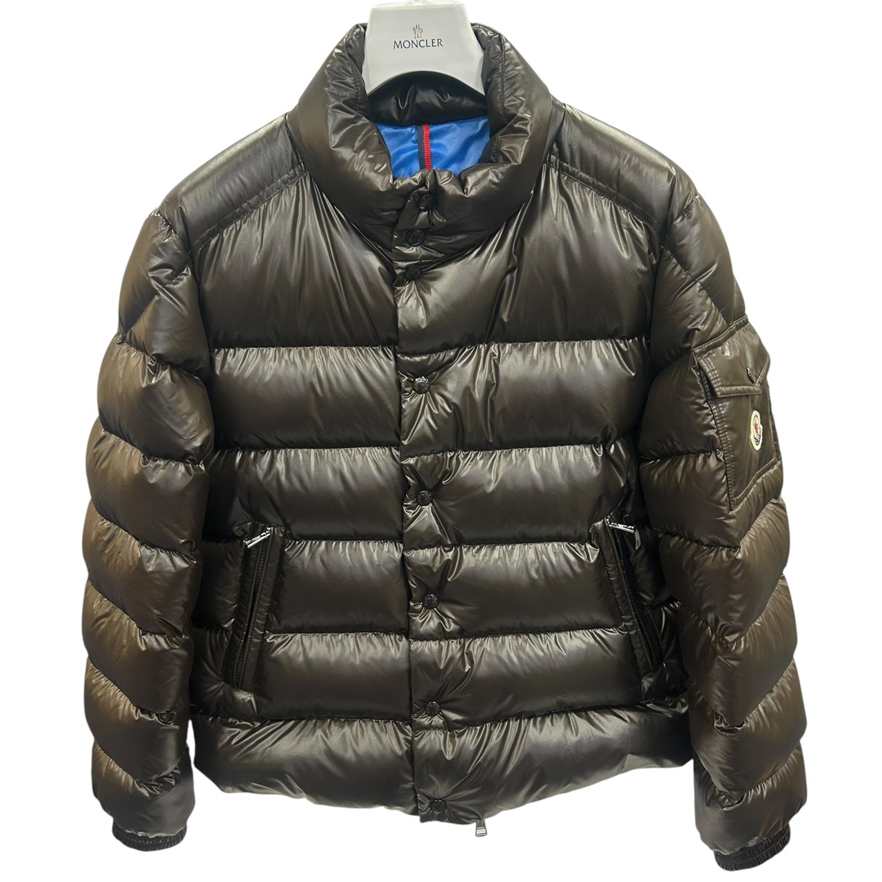 モンクレール(MONCLER) I20911A00003 LULE ダウンジャケット アウター メンズ (カラー：ブラウンブルー)【Aランク】【中古】