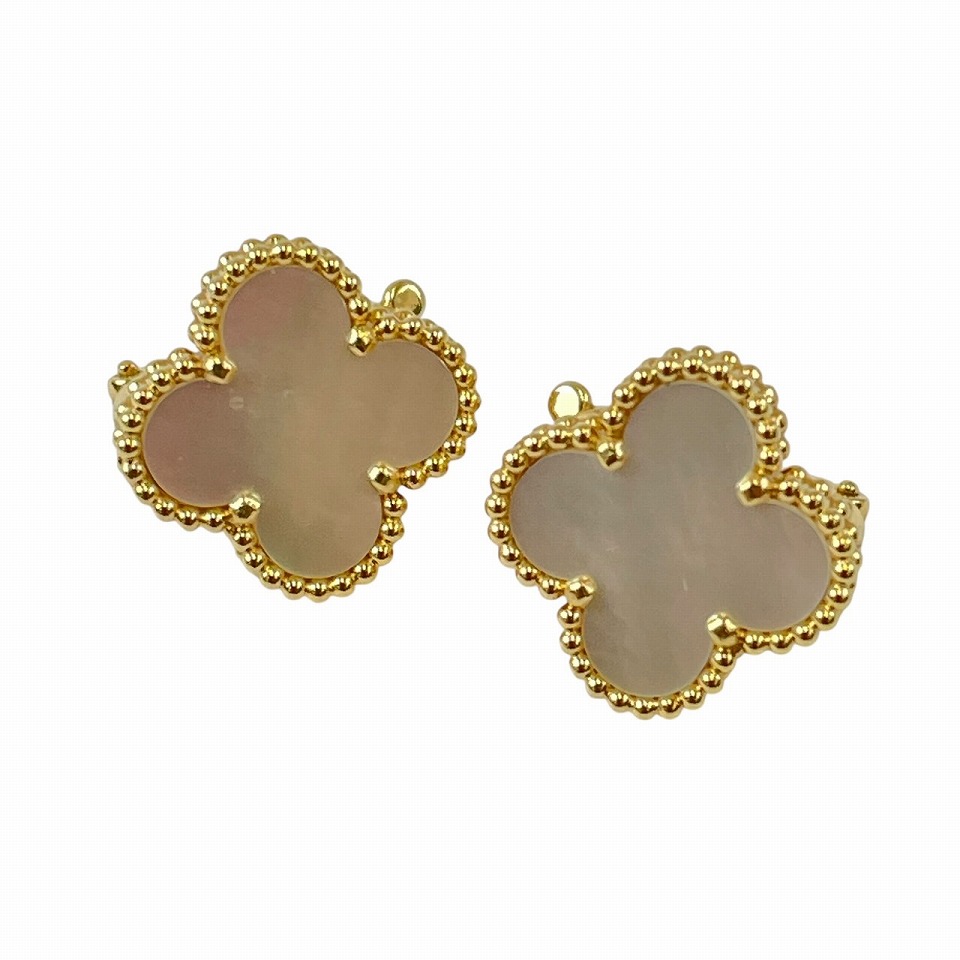 値下げVan Cleef & Arpelsマザーオブパールアルハンブラピアス ヴァンクリーフ＆アーペル(Van Cleef & Arpels)ヴァンクリーフ