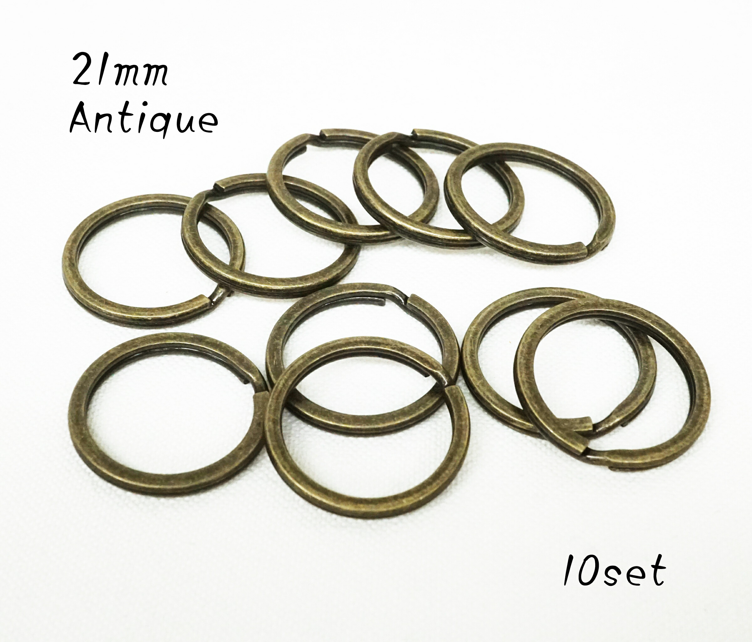 楽天市場】お得！ 21mm 平二重リング ニッケル 50個セット : KUME KOUBOU
