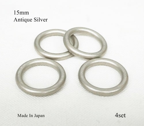 市場 15mm キャストリング アンティークシルバー 丸線
