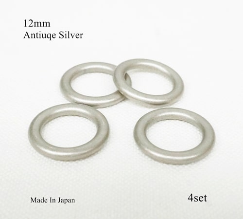 市場 12mm 丸線 アンティークシルバー キャストリング