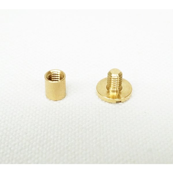 正規代理店 4×4.5mm 7×4mm コンチョネジセット ロウ付け用 真鍮生地 qdtek.vn