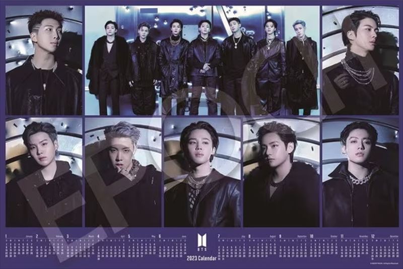 1000ピースジグソーパズル BTS 2023 Calendar Proof エポック社 13-044s (50×75cm)
