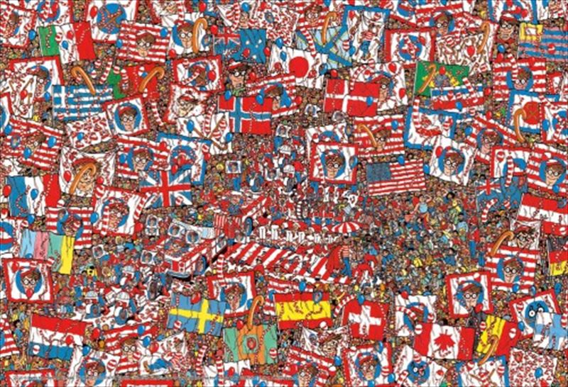 150ラージピースジグソーパズル Where's Wally? せいだいなパーティ 《廃番商品》 ビバリー L74-121 (26×38cm)画像