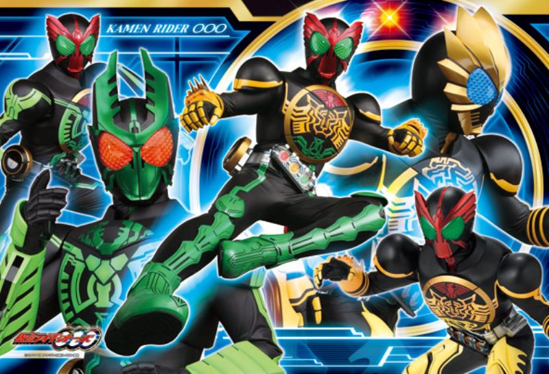 108ラージピースジグソーパズル 仮面ライダーオーズ 強く、もっと強く！ 《廃番商品》 エンスカイ 108-L321 (26×38cm)画像