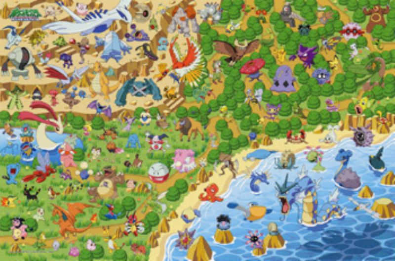 500ラージピースジグソーパズル ポケモン広場 ポケモン広場 廃番商品 組絵門 くみえもん パズル ジグソーパズル