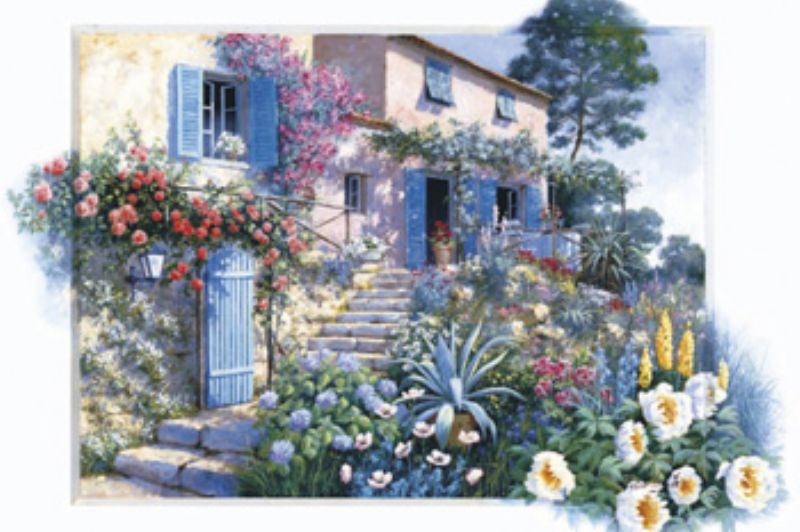 花の階段を上がって ペターモッツ パズル 廃番商品 組絵門 くみえもん 16ベリースモールピースジグソーパズル