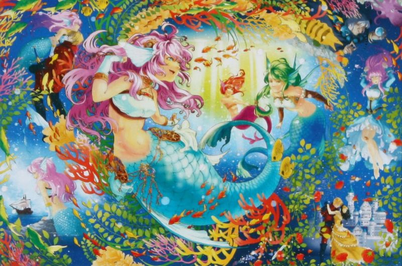 楽天市場】ジグソーパズル 500ピース いわさきちひろ 王子を想う人魚姫