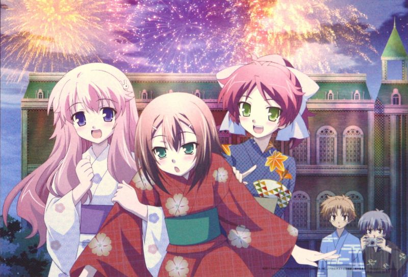 300ピースジグソーパズル バカとテストと召喚獣にっ！ 花火の夜に 《廃番商品》 やのまん 03-766 (26×38cm)画像