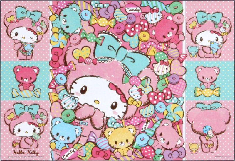 300ピースジグソーパズル キャンディ・ベア（ハローキティ） 《廃番商品》 やのまん 03-776 (26×38cm)
