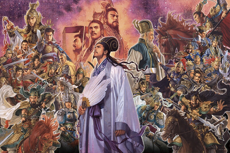 1000ピースジグソーパズル 三国志 覇権争奪（長野剛） 《カタログ落ち商品》 やのまん 10-1334 (50&times;75cm)｜組絵門（くみえもん）