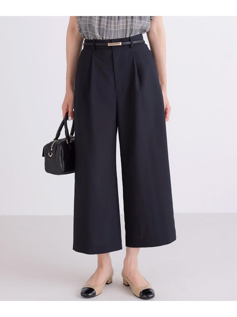 エアフロードライクロス ストレートパンツ 組曲 S クミキョク パンツ その他のパンツ グレー ネイビー【送料無料】[ Fashion]｜KUMIKYOKU