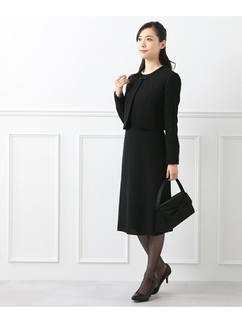 Rakuten Fashion Very掲載 モランナ経二重ジャケット ワンピース 組曲 Noir クミキョク ビジネス フォーマル セットアップスーツ ブラック 送料無料 Linumconsult Co Uk