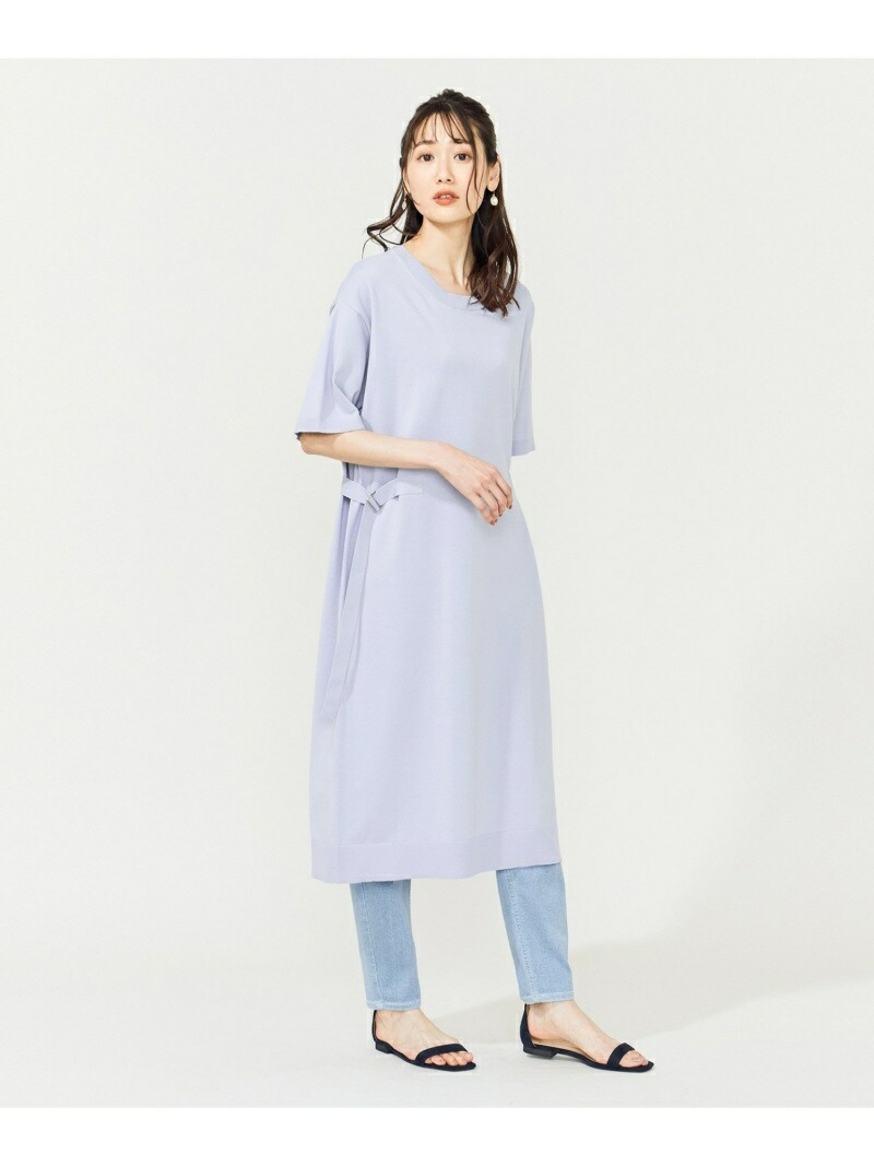 新規購入 楽天市場 Rakuten Fashion 洗える H Tcottonスリットワンピース 組曲 クミキョク ワンピース ニットワンピース ブルー ホワイト ブラウン 送料無料 Kumikyoku 超歓迎 Fiker Org