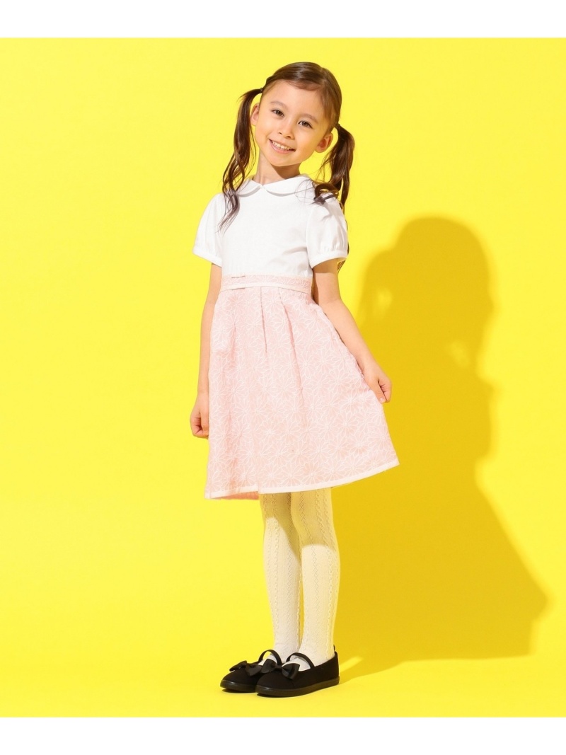 品数豊富 ワンピース クミキョク Kids 組曲 Fashion 110 140cm マーガレットエンブロイダリーワンピース Rakuten 半袖 ワンピース ネイビー 送料無料 ピンク Ae57 Iberfios Com Br