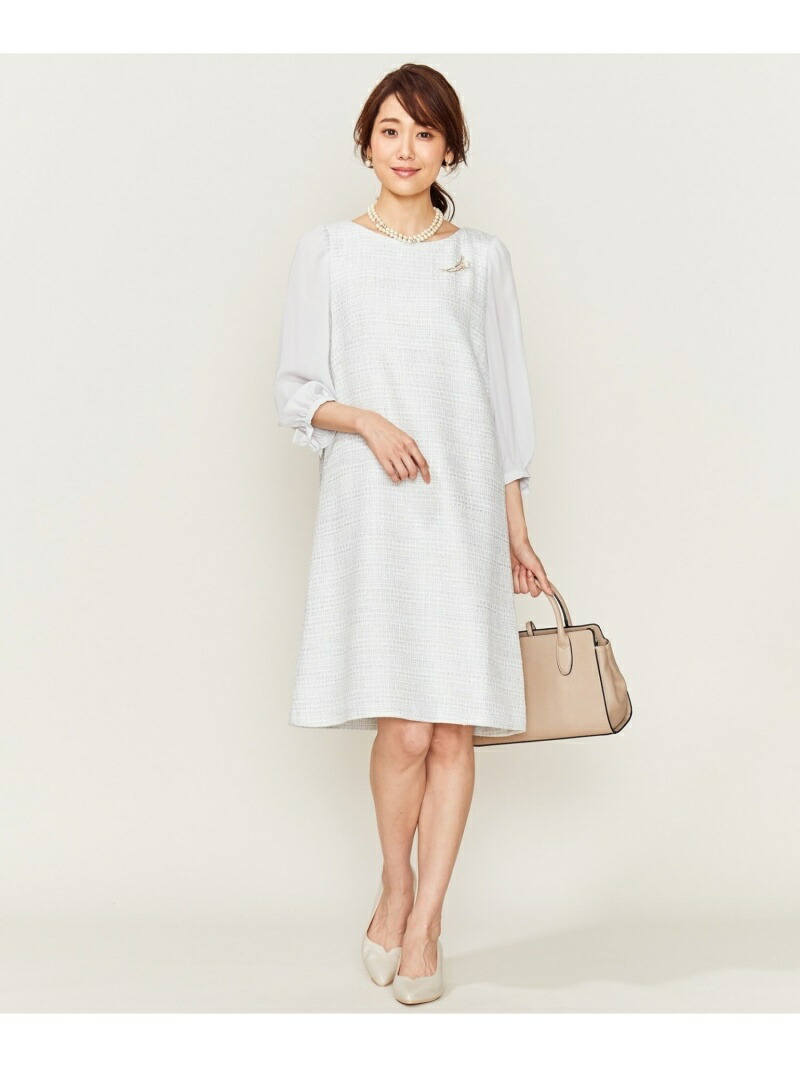 全国組立設置無料 Rakuten Fashion セットアップ対応 ラメループモールツイードワンピース 組曲 L クミキョク ワンピース 半袖ワンピース グレー ネイビー 送料無料 100 の保証 Tests Tst Online Us