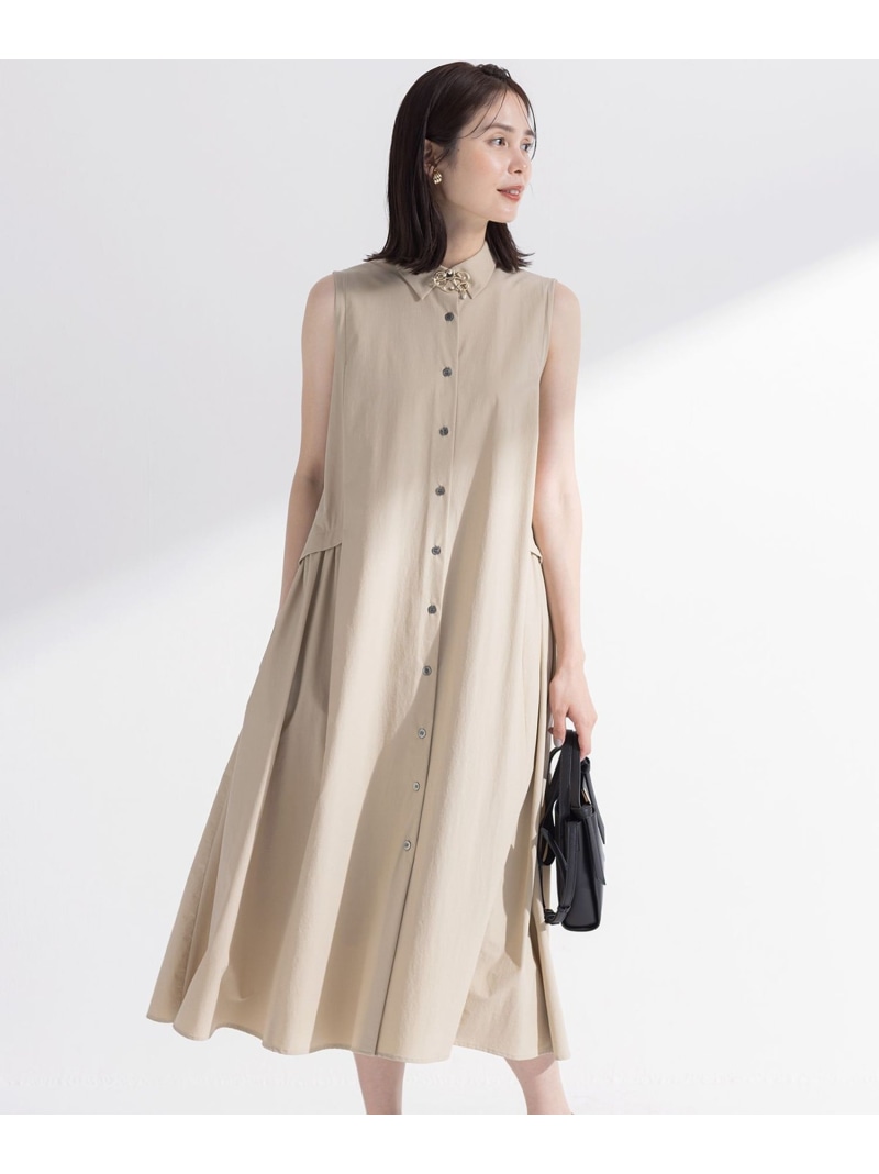 【SALE／30%OFF】【2WAY】スーパーライトストレッチ ワンピース 組曲 クミキョク ワンピース・ドレス ワンピース ネイビー ブルー ベージュ【RBA_E】【送料無料】[ Fashion]