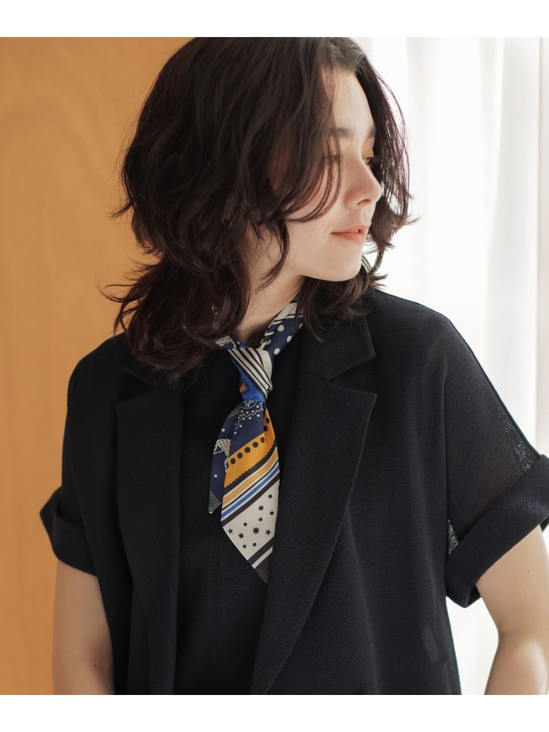 ホースアンドドット タイスカーフ 組曲 クミキョク ファッション雑貨 スカーフ・バンダナ ネイビー【送料無料】[ Fashion]