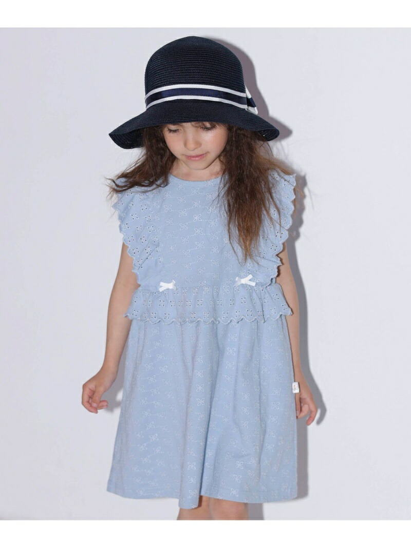 110 140cm コットンレース ワンピース 組曲 Kids クミキョク ワンピース シャツワンピース ブルー ブラック 送料無料 Rakuten Fashion Psicologosancora Es