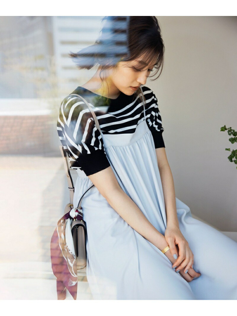 格安人気 洗える ヌーディスバックサテン キャミソールワンピース 組曲 クミキョク ワンピース シャツワンピース グレー ネイビー 送料無料 Rakuten Fashion 楽天市場 Fiker Org