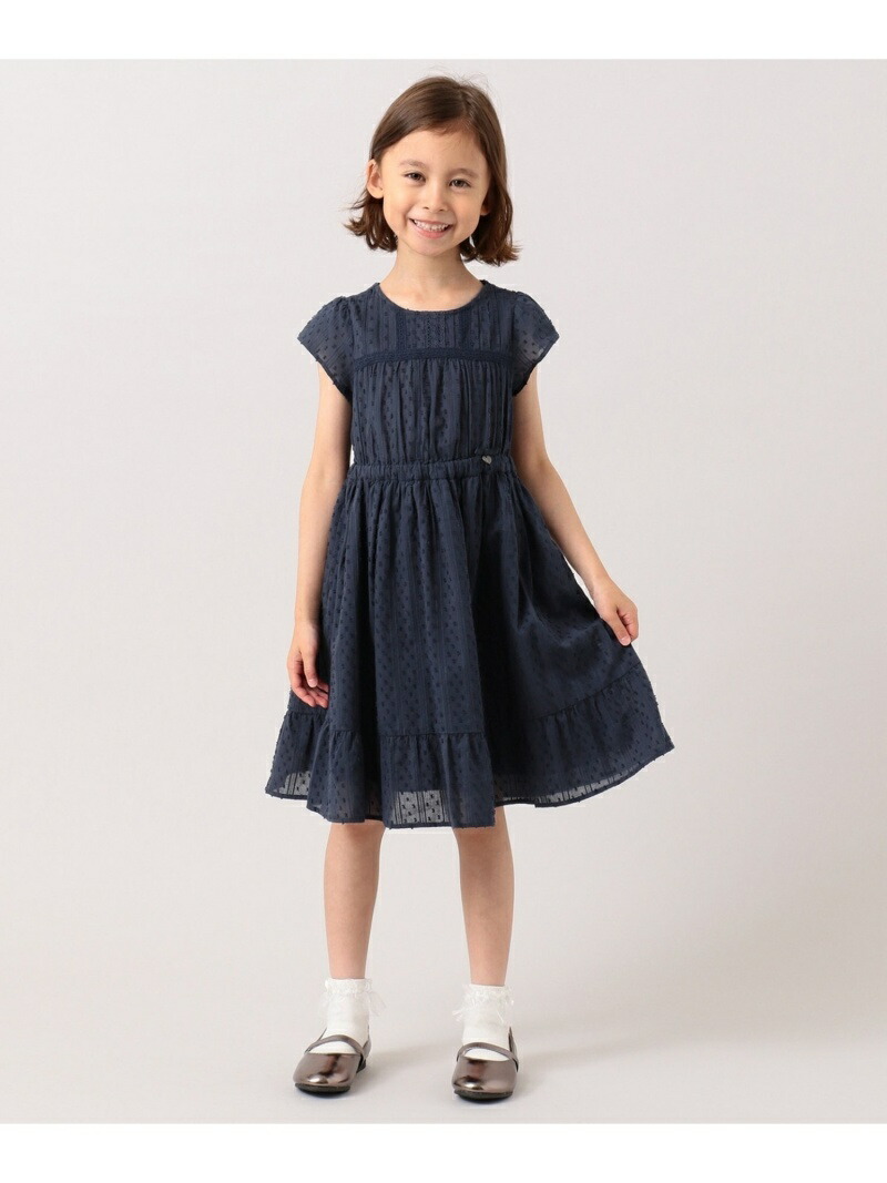 楽天市場 Rakuten Fashion Sale 30 Off 110 140cm ナチュラルカラー ワンピース 組曲 Kids クミキョク ワンピース 半袖ワンピース ネイビー レッド グリーン Rba E 送料無料 Kumikyoku