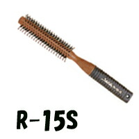 【2点購入でハッカ油】 大阪ブラシ ロールブラシ シャトリ 【 R-15S 】[ Shatoly ロール ブラシ ブローブラシ 髪 アヴェダ パドルブラシ も人気 ヘアブラシ 櫛 くし クシ 女性 天然毛 動物毛 ] +lt7+【 定形外 送料無料 】画像