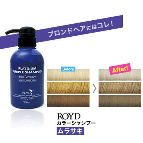 楽天市場 2 000円クーポン配布中 Royd ロイド カラー シャンプー トリートメント 300ml ムラサキ シルバー アッシュ ピンク カバー ムラシャン ブラック カラー長持ち 白髪 青 紫 黒 紫シャンプー ブロンドヘア 金髪 あす楽 Apish Mo No