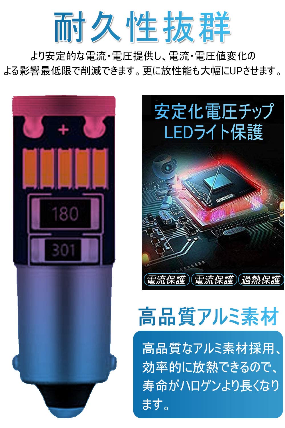 市場 Ba9s ledルームランプ 15連 4014チップ 爆光 G14 LED ホワイト led 15SMD