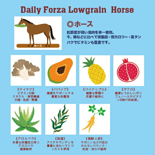 フォルツァ10 FORZA10 デイリーフォルツァ 小粒 8kg 成犬ミニ ホース ...