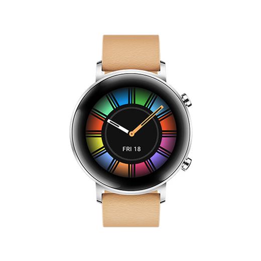 HUAWEI WATCH GT スマートウォッチ 毛革通い路 HUAWEI WATCH GT2 42粍 Classic グラベルベージュ WATCH GT2 42MM /BG